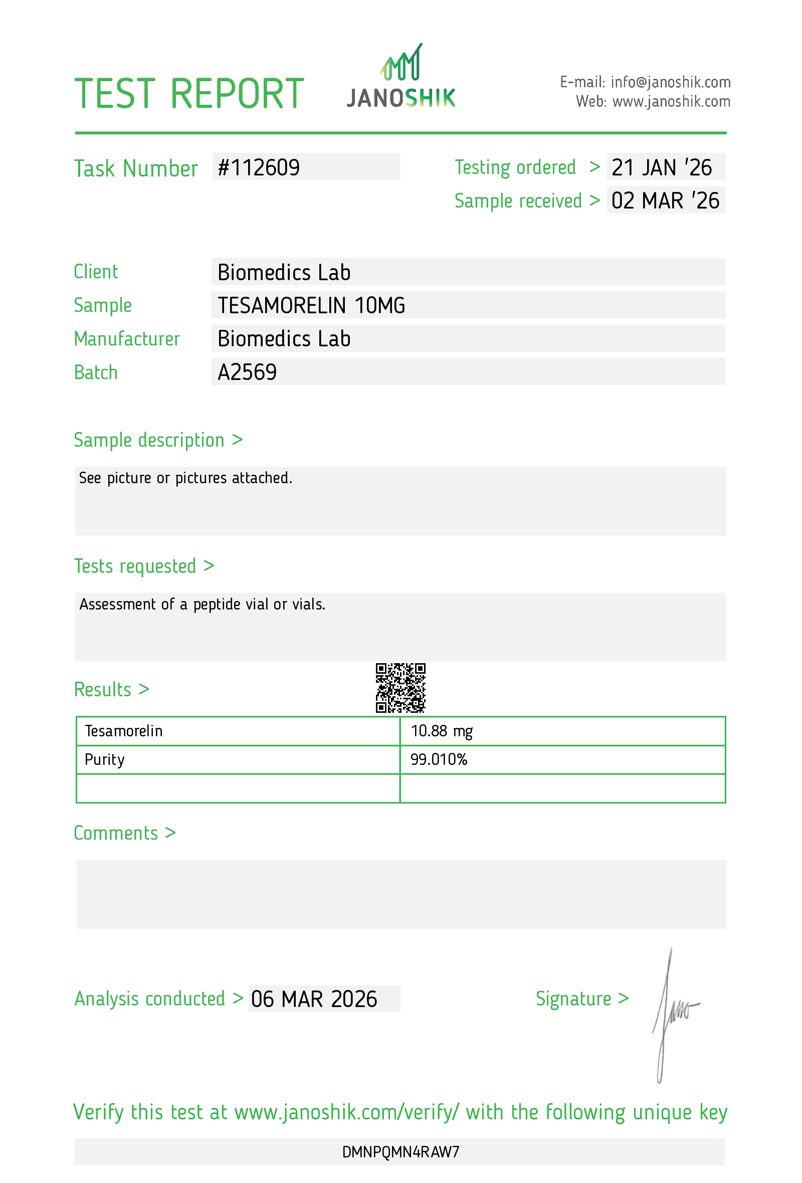 Tesamorelin (10 mg)